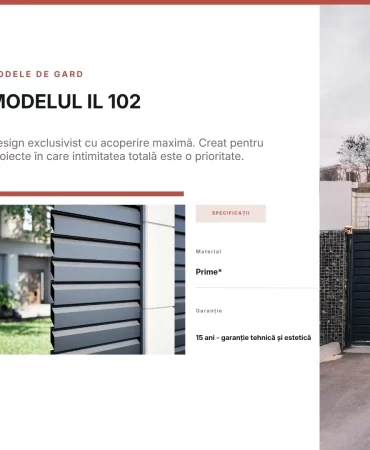 Gard metalic IL 102 – rezistență maximă
