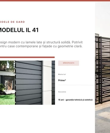 Gard metalic IL 41 – design modern premium